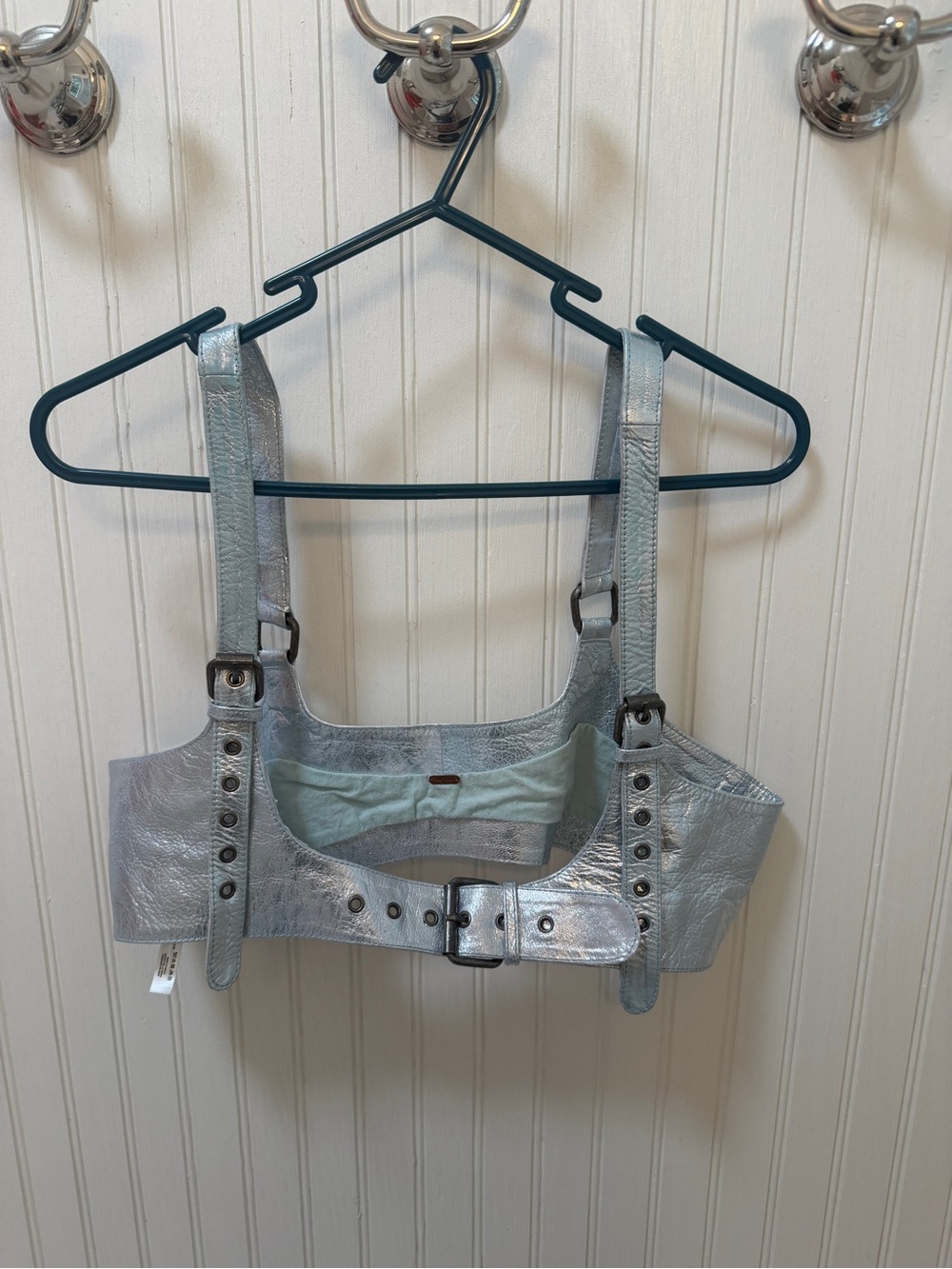 Free People Metallic Silver Harness